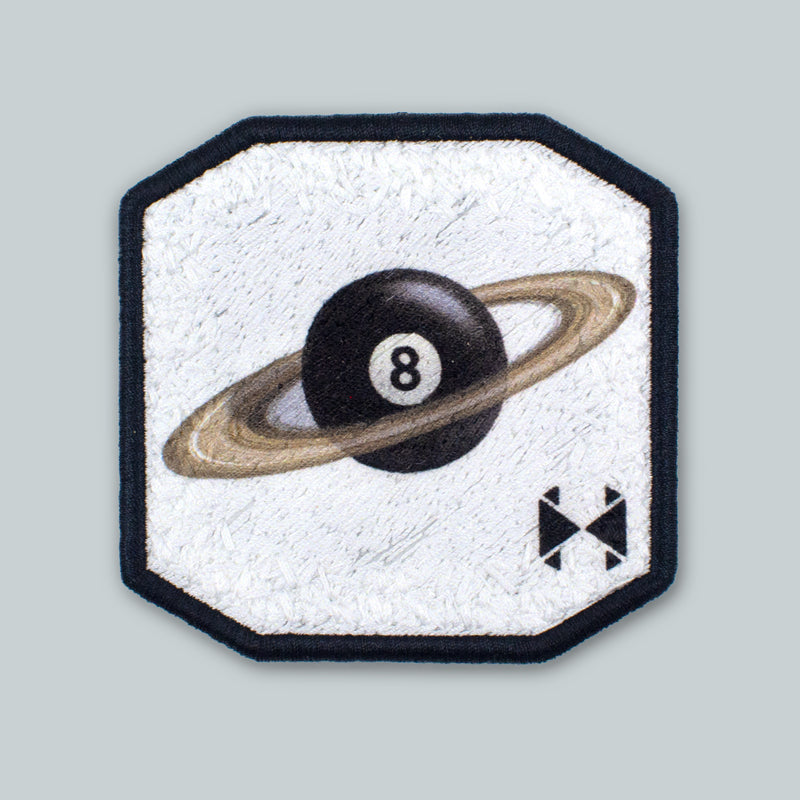 Patch 8 Ball Saturno Bianco