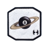 Patch 8 Ball Saturno Bianco