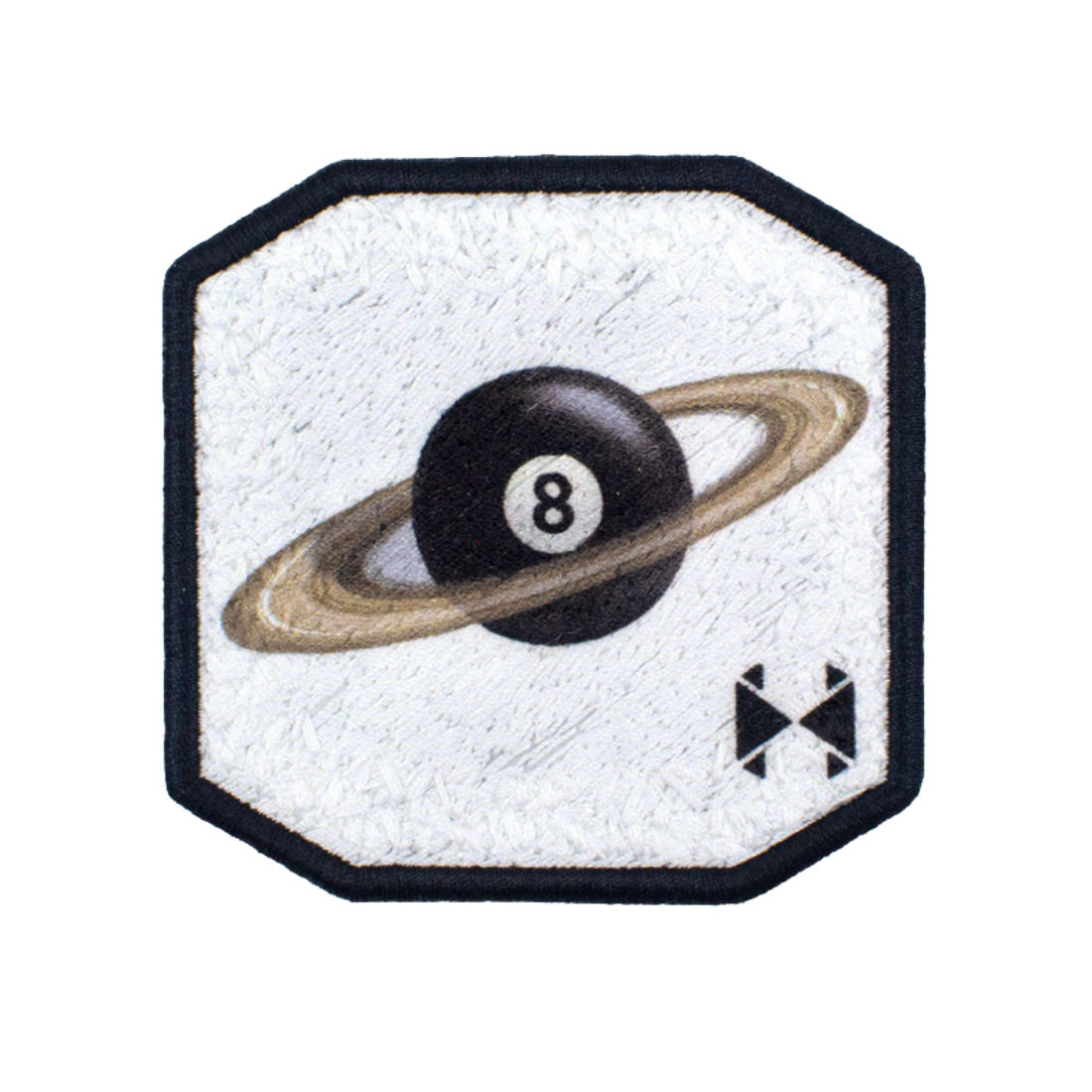 Patch 8 Ball Saturno Bianco