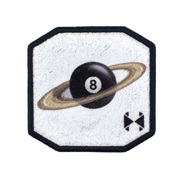Patch 8 Ball Saturno Bianco