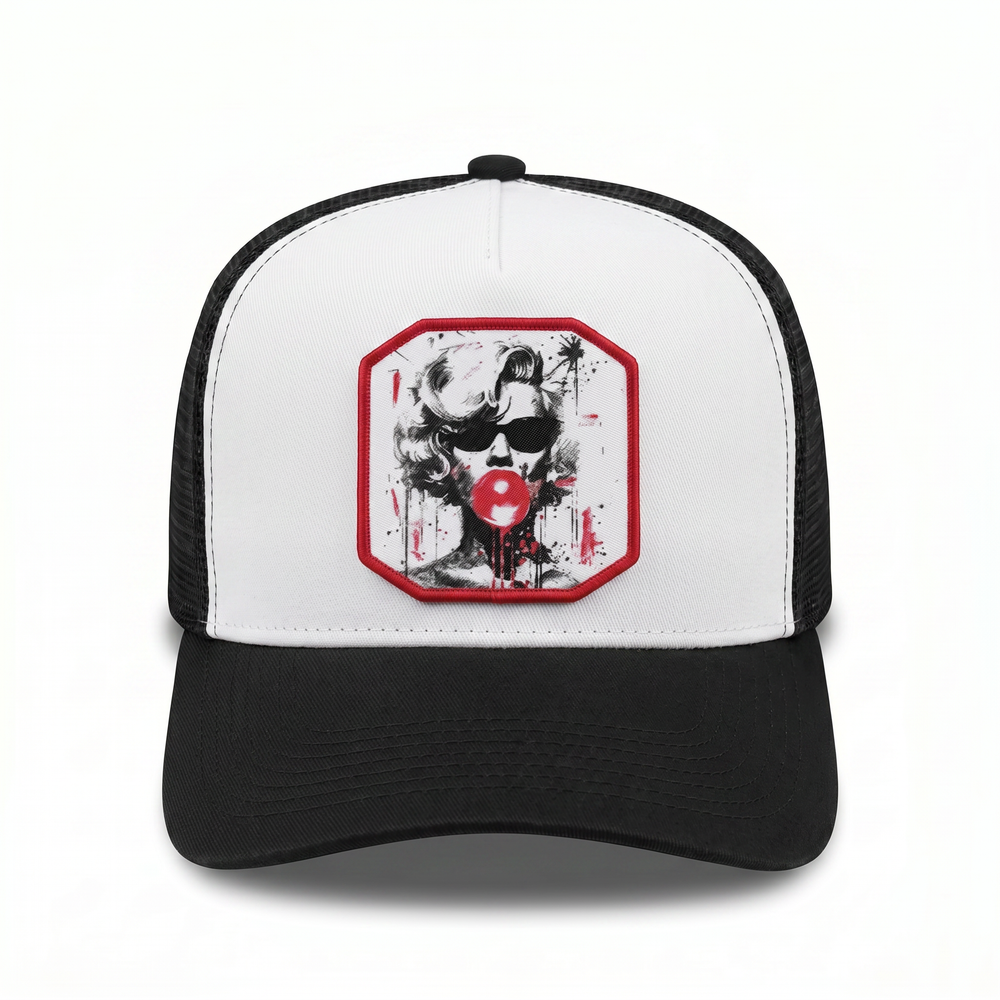 TRUCKER BLACK-WHITE template