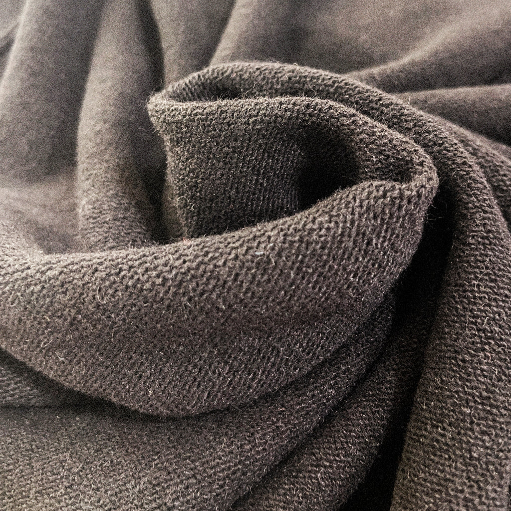 Wool Sweater with External Seams - Dinner Blue