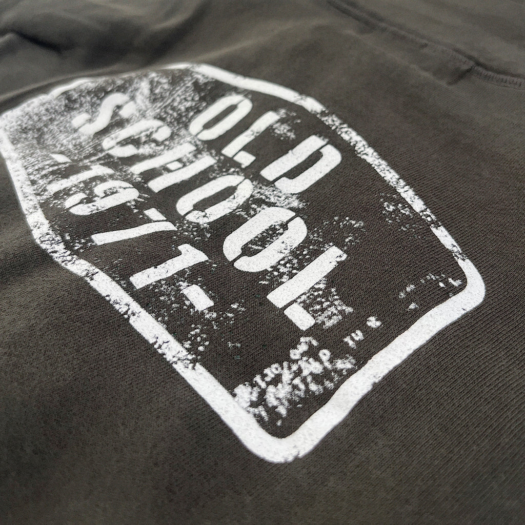 High-neck cotton sweatshirt - Old School Zip