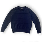 Embroidered Wool Sweater - Blue Line