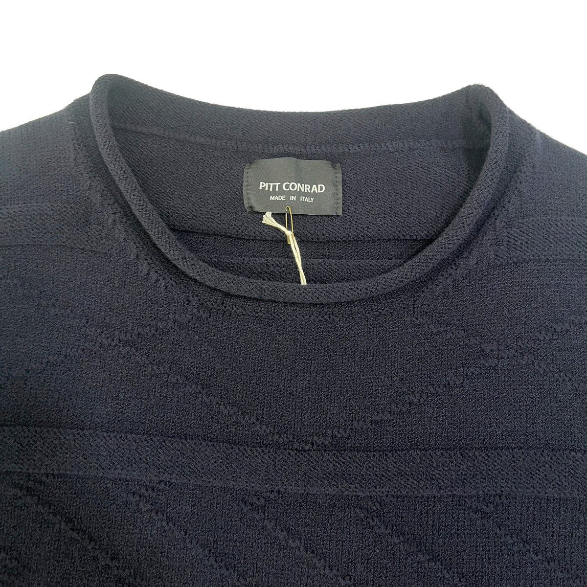 Embroidered Wool Sweater - Blue Line