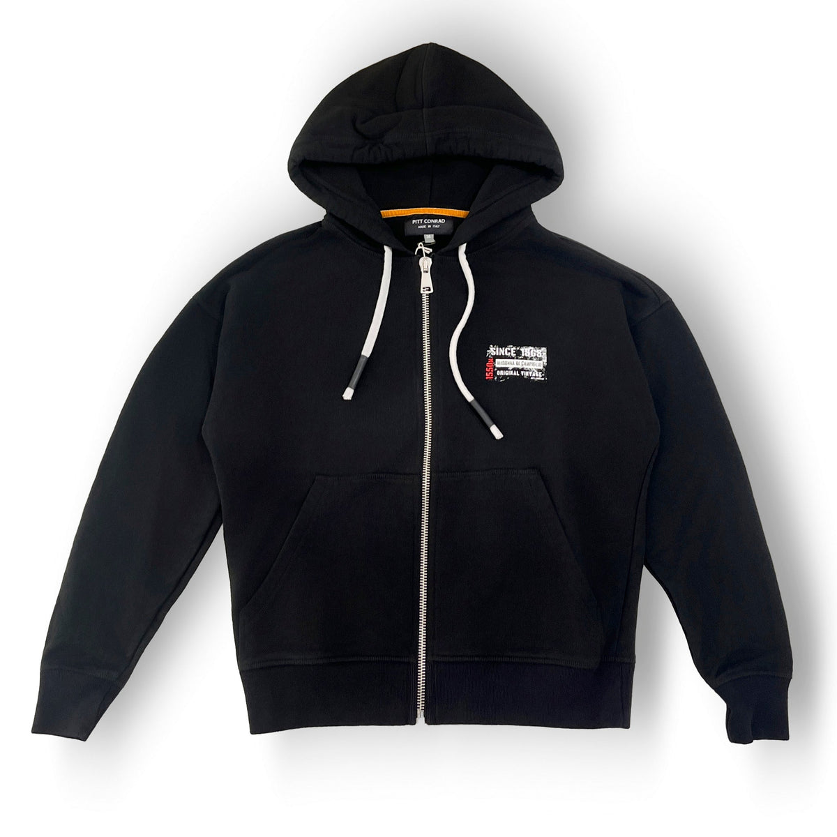 HIGH MOUNTAIN – Felpa con cappuccio e zip in cotone