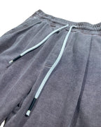 URBAN PLEAT – Pantalone in velour con pinces e coulisse