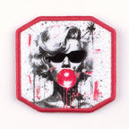 Embroidered BAD GIRL Velcro Patch