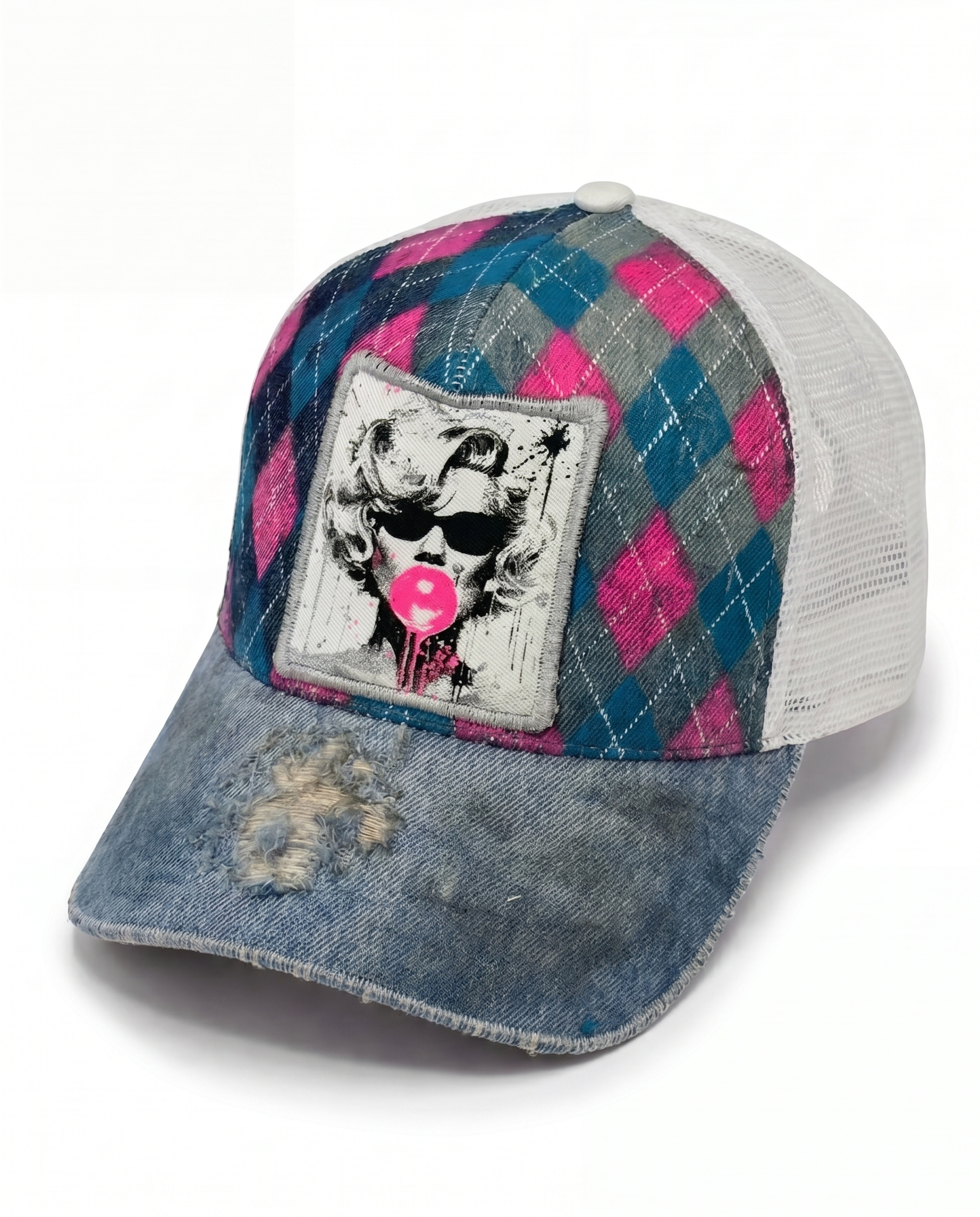 Cappellino in denim Trucker - SMOKE