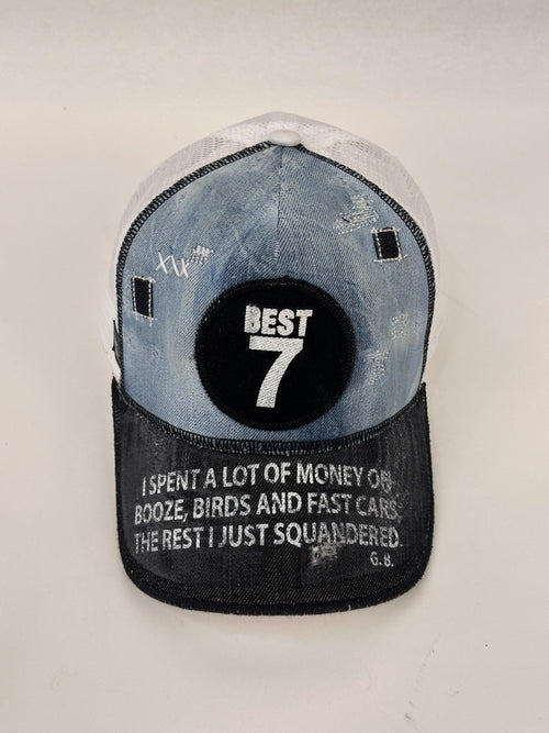 Cappellino in denim trucker - BEST 7 - G.B. White Edition