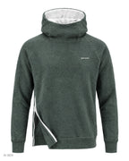 NINJA – felpa in pile verde oliva con dettagli bianchi a collo alto con cappuccio e zip laterale – foto prodotto, vista frontale