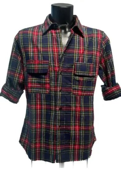 Camicia Uomo in Cotone di Flanella – camicia uomo - Blu navy - XL - Camicia uomo – Pitt Conrad