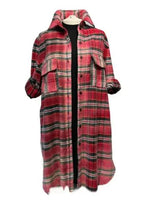 Camicione Donna in Flanella – camicione donna - Rosa - camicione donna – Pitt Conrad