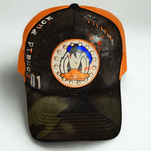 Cappellino Donald Paperino – cappelli personalizzati - Arancione - 01 - cappellino cappello – Pitt Conrad