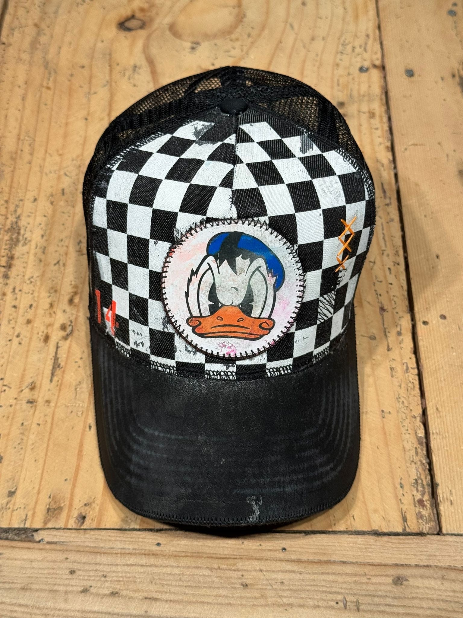 Cappellino Donald Paperino – cappelli personalizzati - a scacchi - 14 - cappellino cappello – Pitt Conrad
