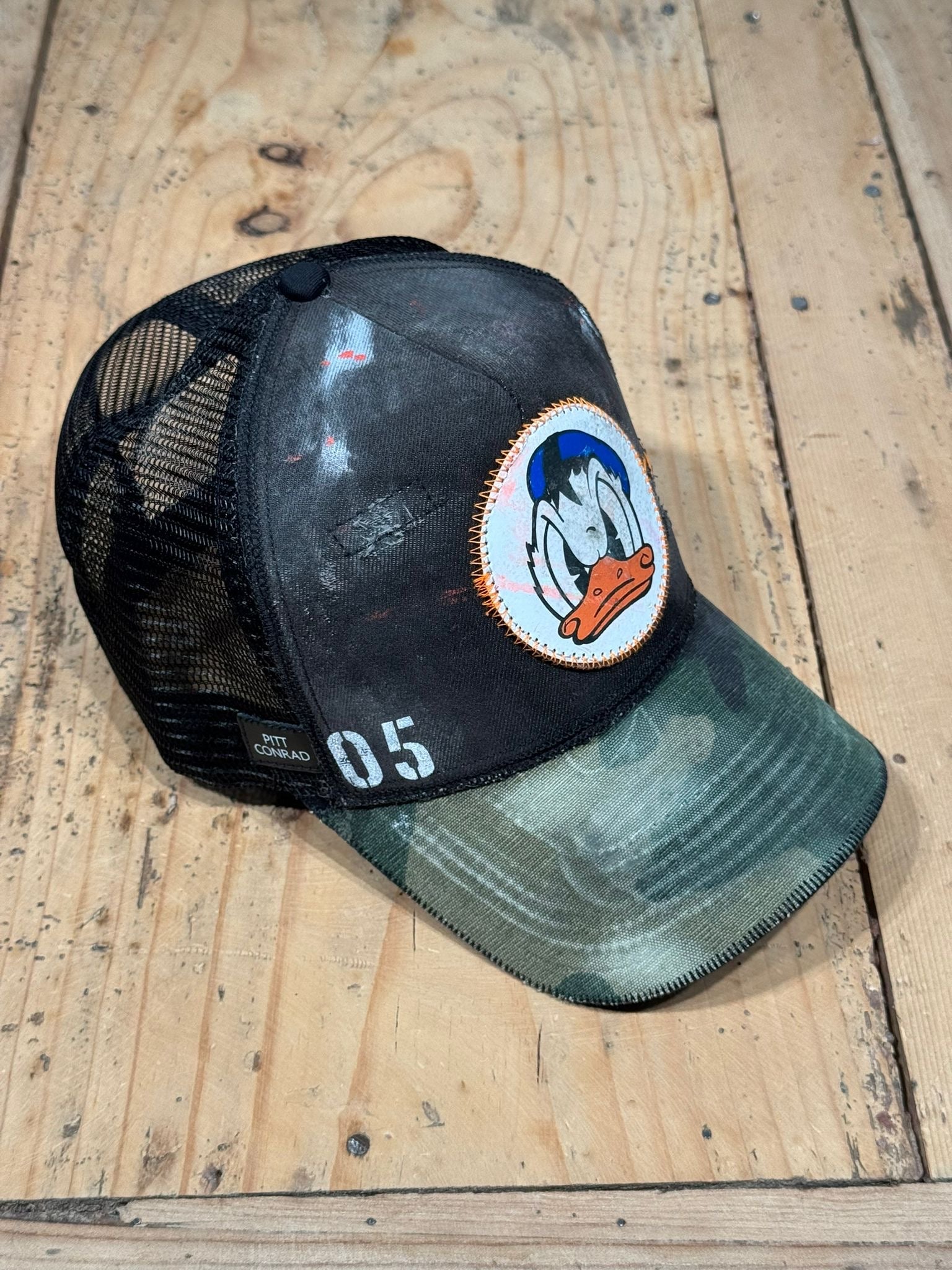 Cappellino Donald Paperino – cappelli personalizzati - Militare inverso - 05 - cappellino cappello – Pitt Conrad