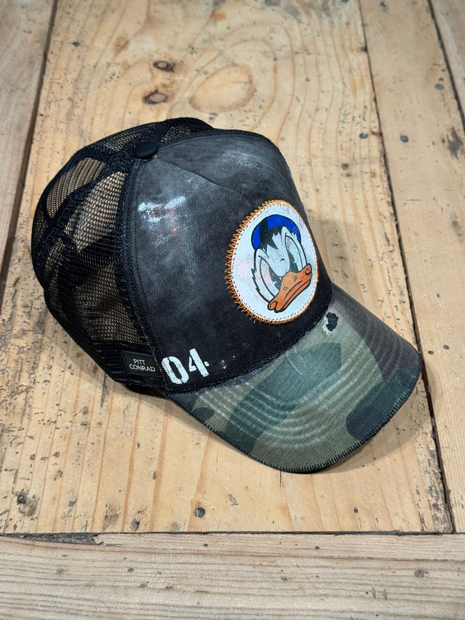 Cappellino Donald Paperino – cappelli personalizzati - Militare inverso - 04 - cappellino cappello – Pitt Conrad