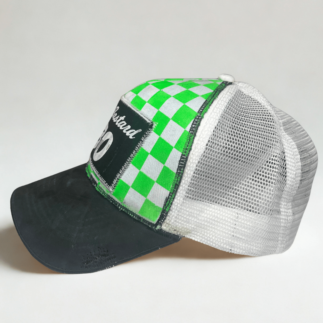 Cappellino Little Bastard 130 - Pelle – cappelli personalizzati - Verde - cappellino cappello – Pitt Conrad