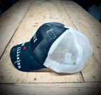 Cappellino Matrix Pitt Conrad - vista laterale sinistra, cappello personalizzato in cotone italiano artigianale
