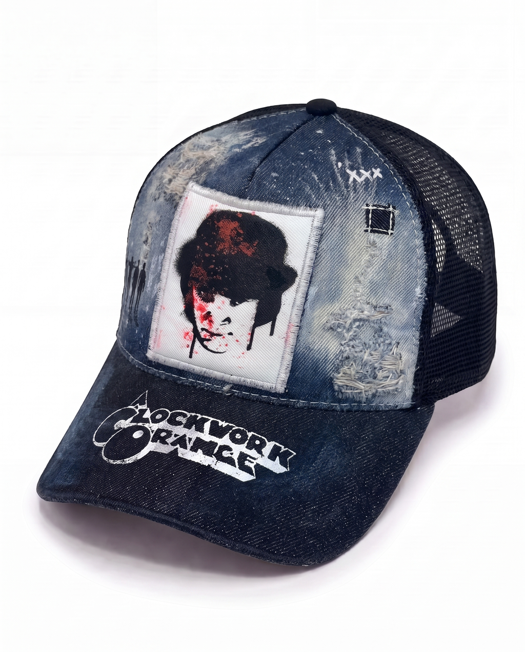 MILK – Cappellino Trucker in Denim Consumato