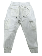 Pantalone Cargo in Felpa – Pantaloni lunghi - Bianco - S - pantaloni pantaloni uomo – Pitt Conrad