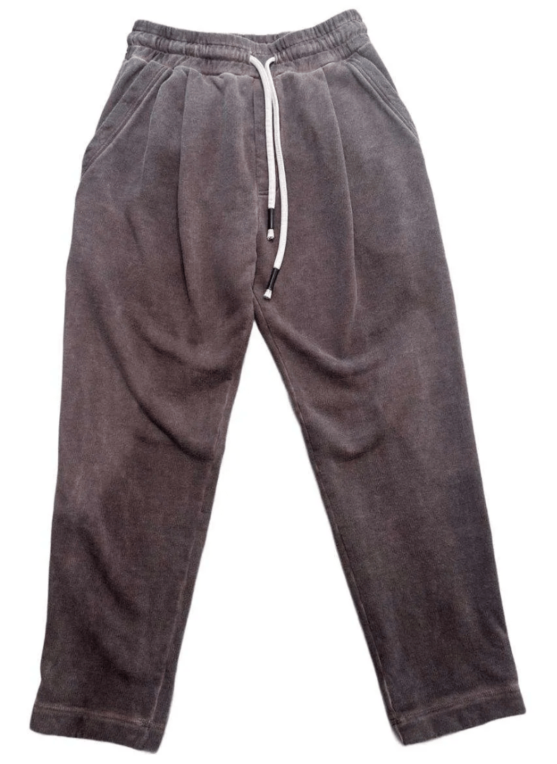 Pantalone in Felpa con Pinces – Pantaloni lunghi - Cacao - XS - pantaloni pantaloni uomo – Pitt Conrad