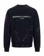 Felpa girocollo nera Snowboarder Danger Zone – vista posteriore