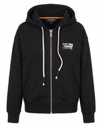 Felpa hoodie nera full zip Madonna di Campiglio 1550m – vista frontale
