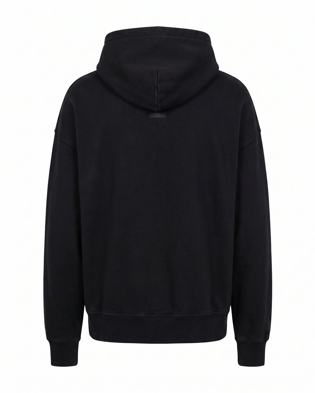 Felpa hoodie nera full zip Madonna di Campiglio 1550m – vista posteriore