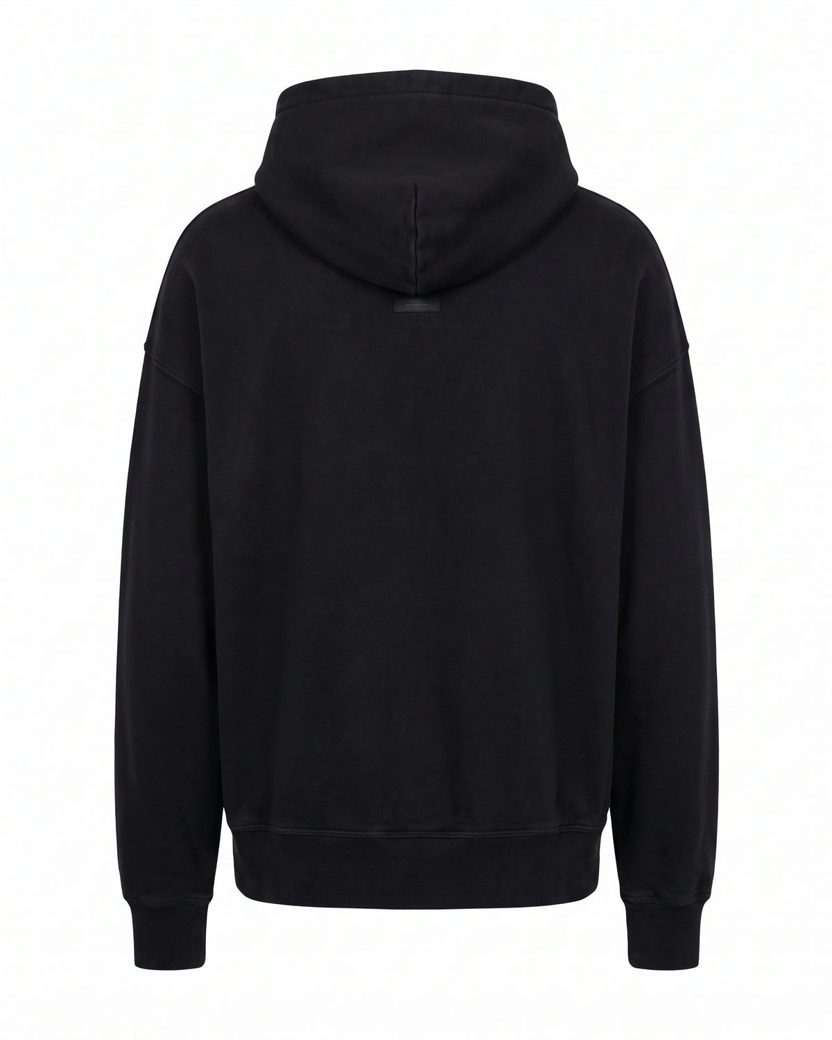 Felpa hoodie nera full zip Madonna di Campiglio 1550m – vista posteriore