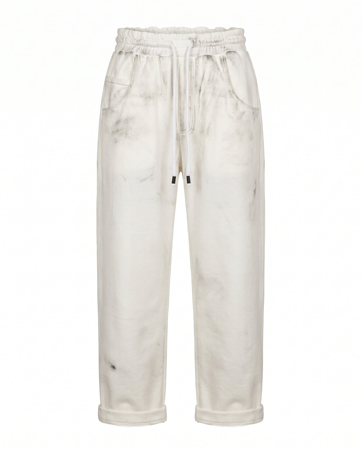 Jogger bianco effetto sporco Pitt Conrad – vista frontale