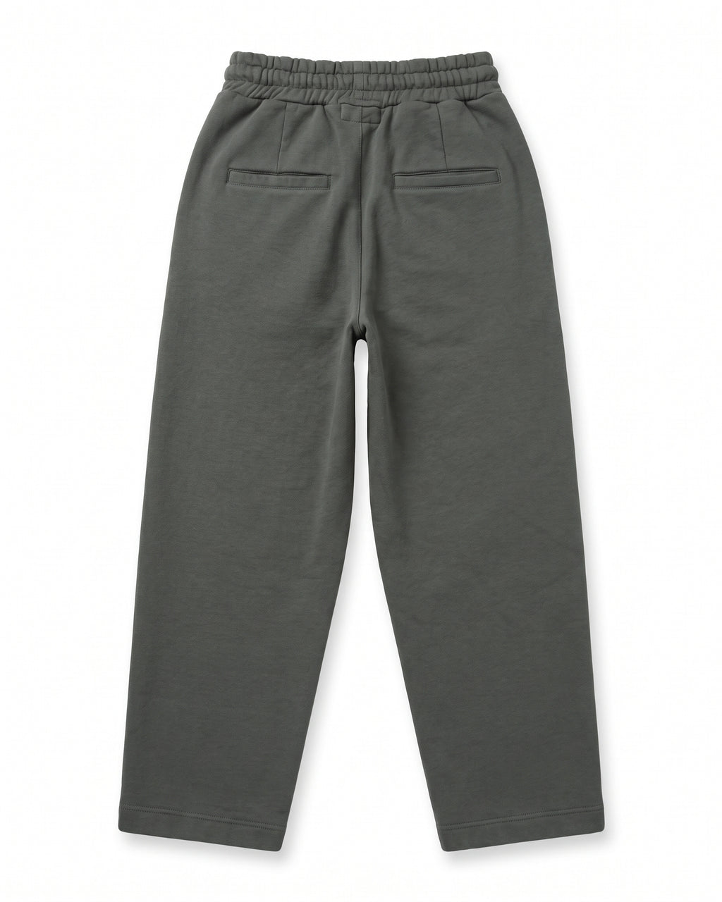 Jogger felpa grigio antracite con coulisse bianca – vista posteriore