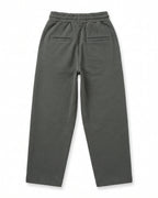 Jogger felpa grigio antracite con coulisse bianca – vista posteriore