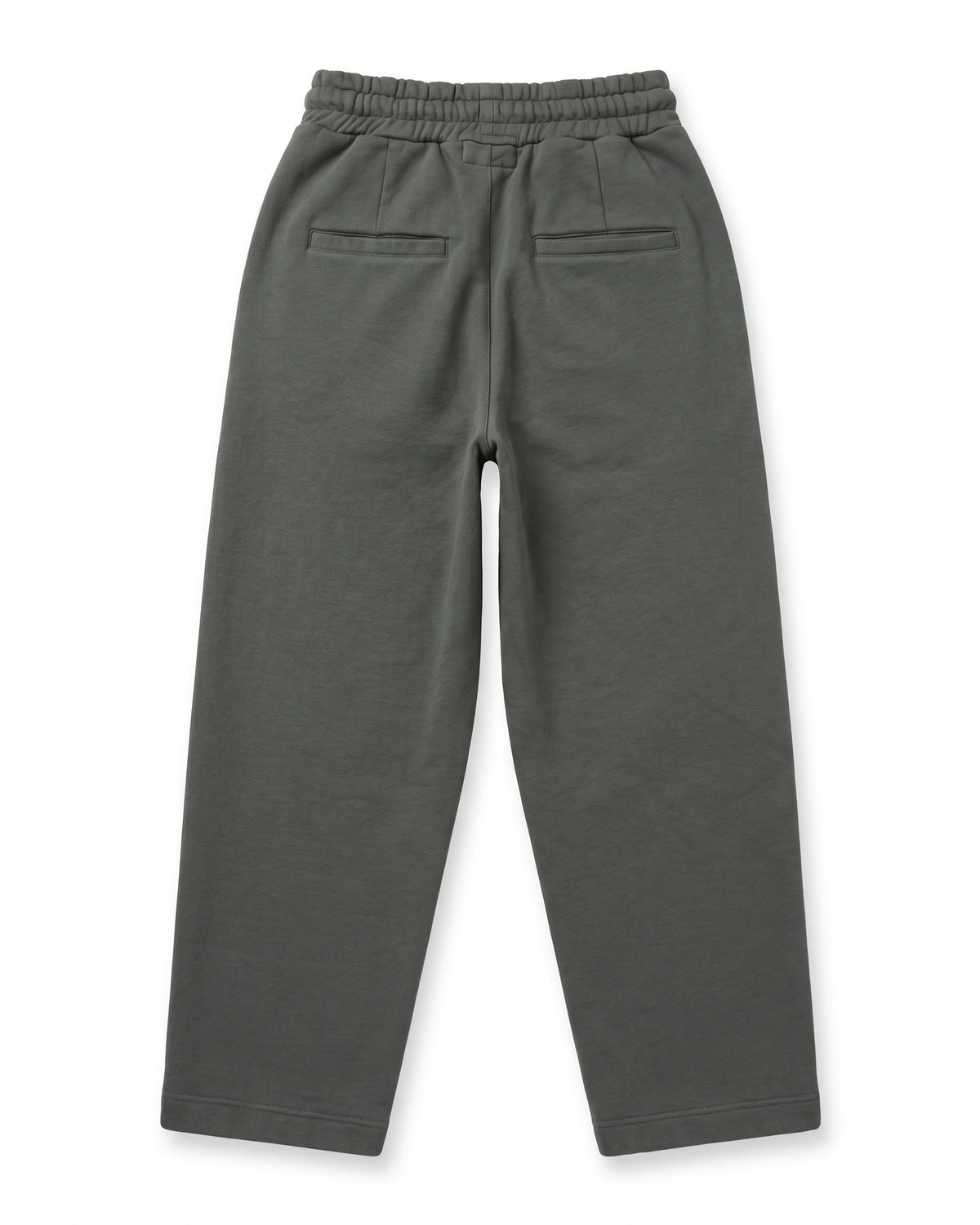 Jogger felpa grigio antracite con coulisse bianca – vista posteriore