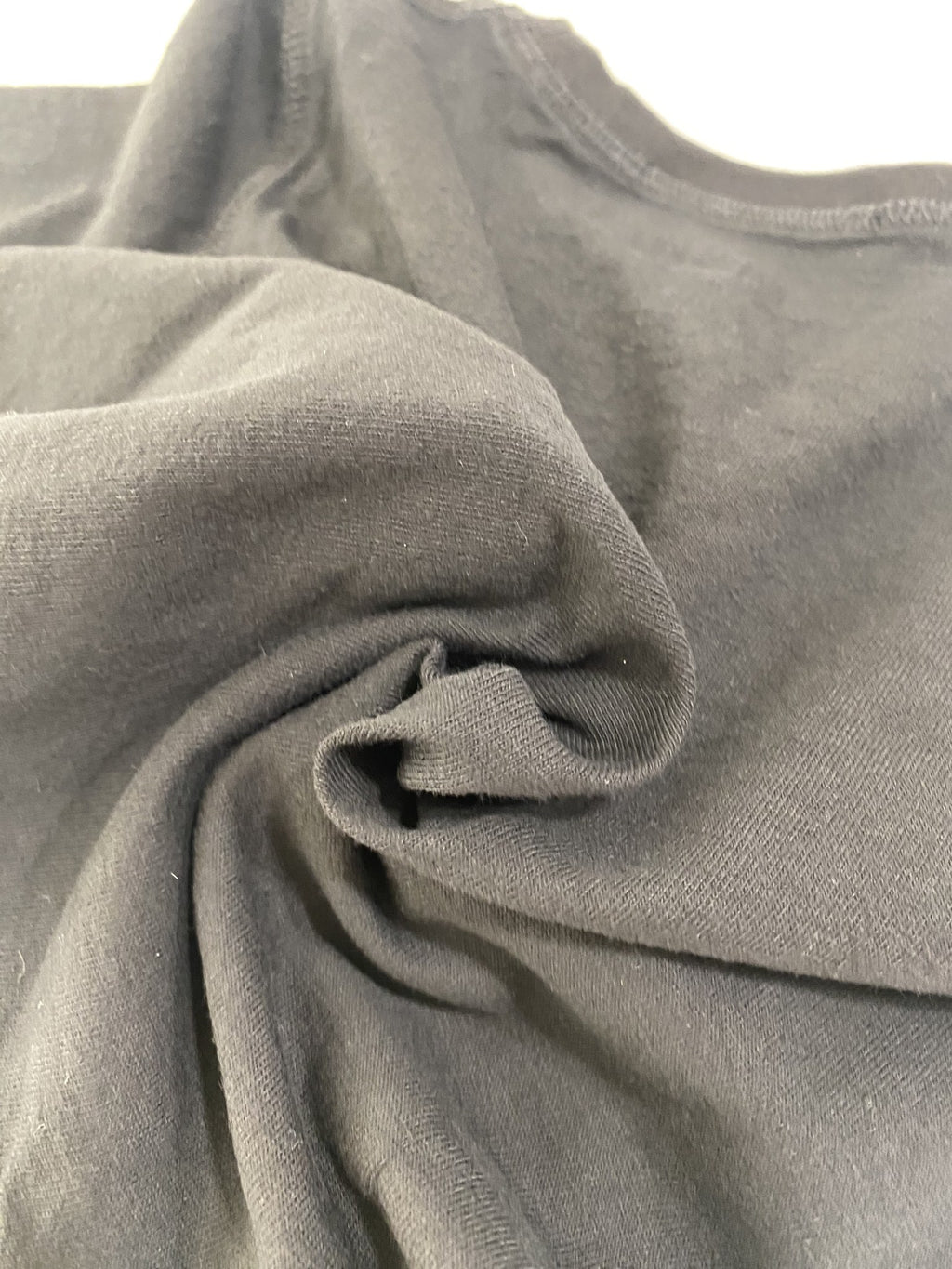 Maglia manica lunga nera Madonna di Campiglio – dettaglio tessuto