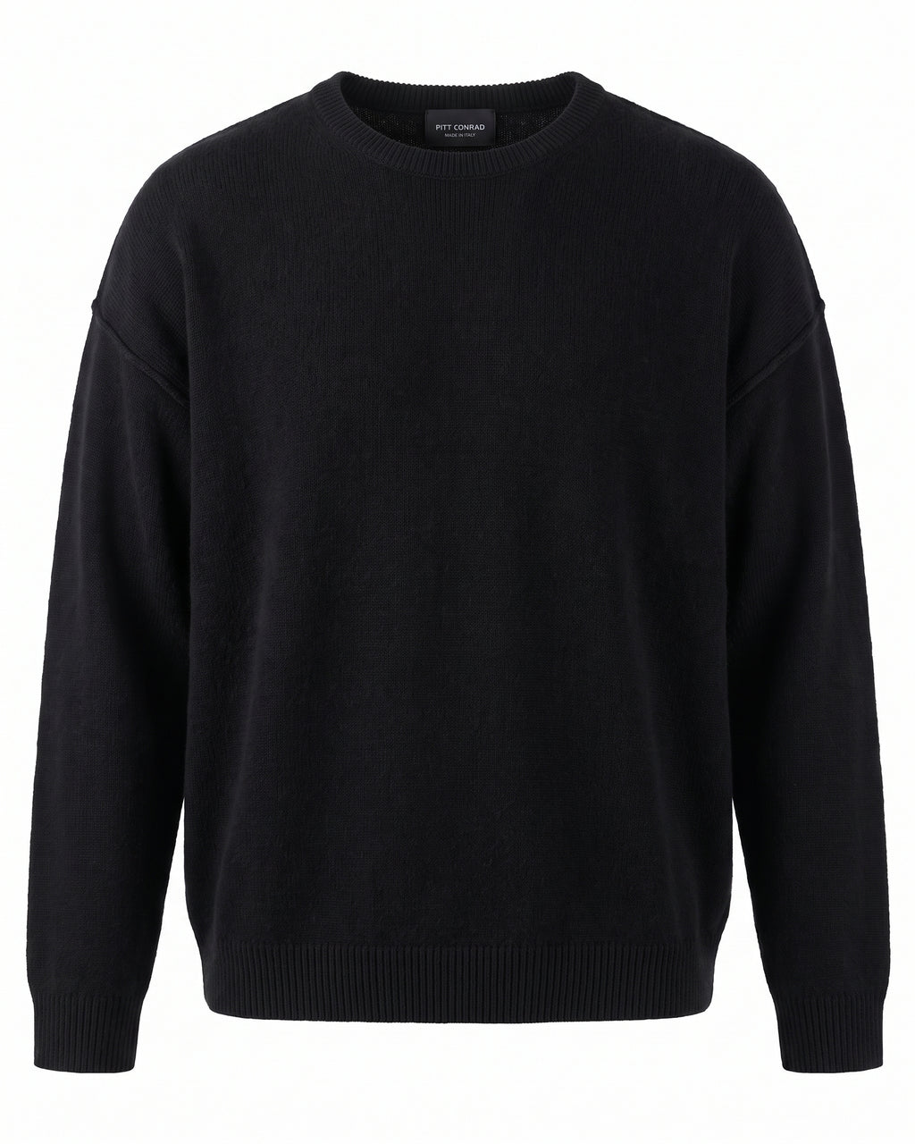 Maglione girocollo nero oversize Pitt Conrad – vista frontale