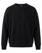 Maglione girocollo nero oversize Pitt Conrad – vista frontale