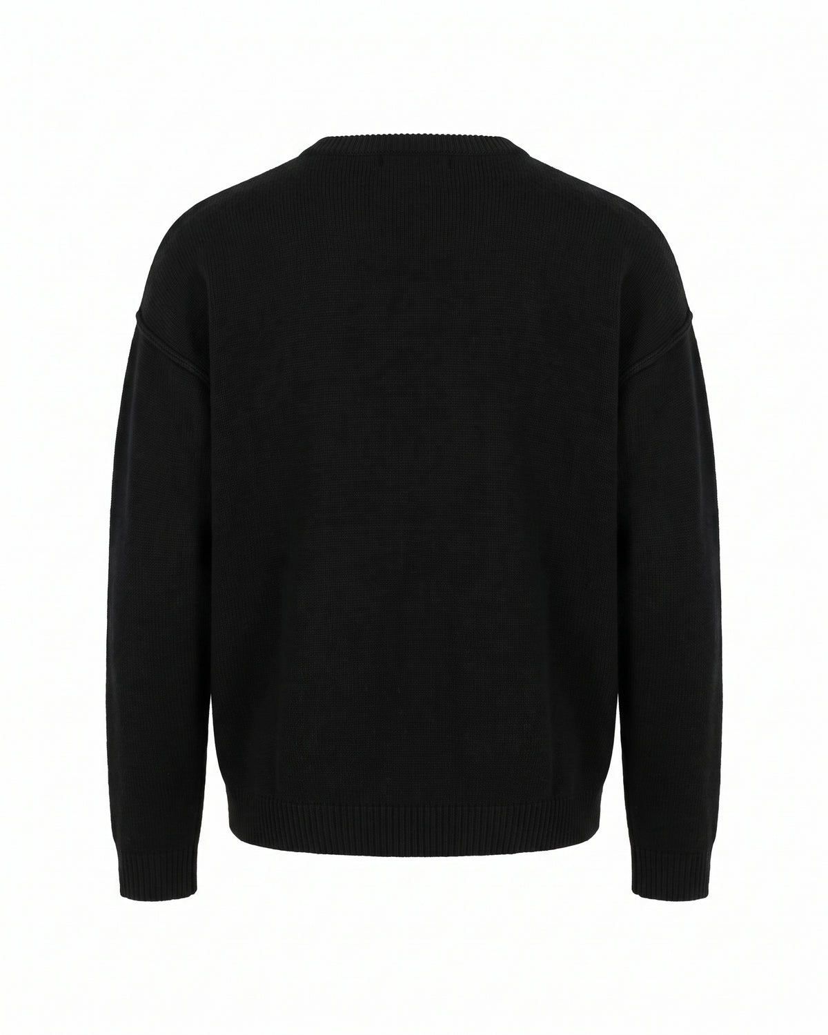 Maglione girocollo nero oversize Pitt Conrad – vista posteriore