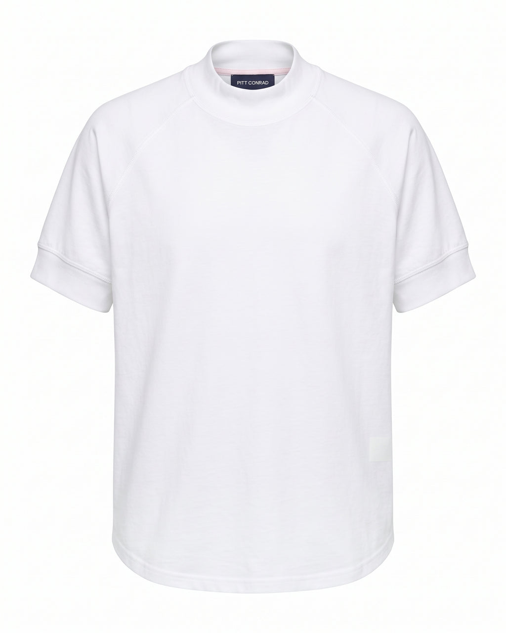 T-shirt bianca collo alto raglan Pitt Conrad – vista frontale