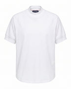 T-shirt bianca collo alto raglan Pitt Conrad – vista frontale