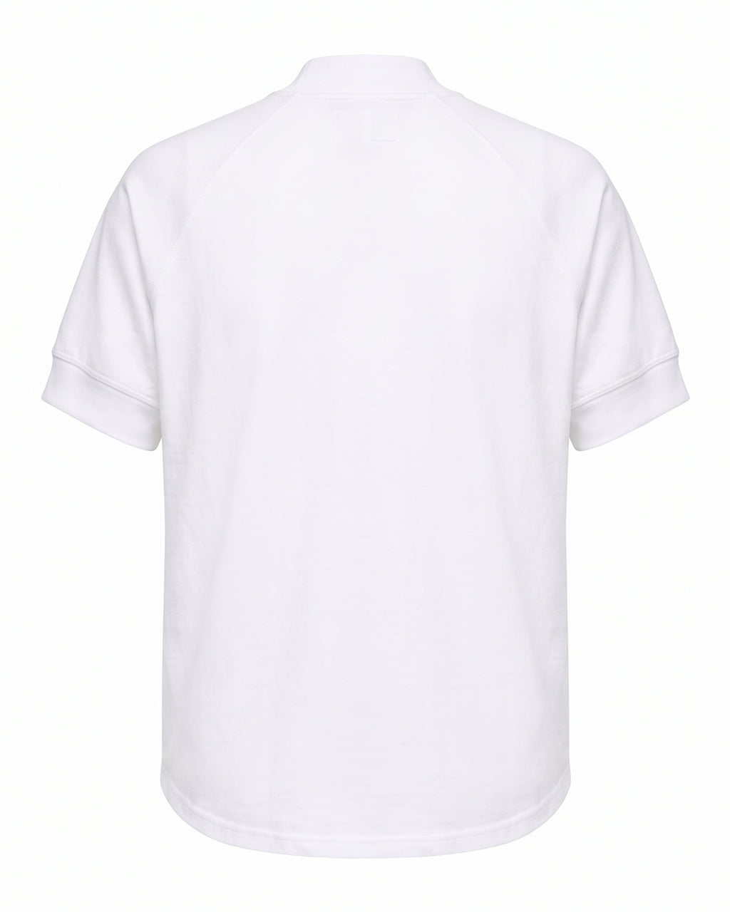 T-shirt bianca collo alto raglan Pitt Conrad – vista posteriore