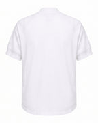 T-shirt bianca collo alto raglan Pitt Conrad – vista posteriore