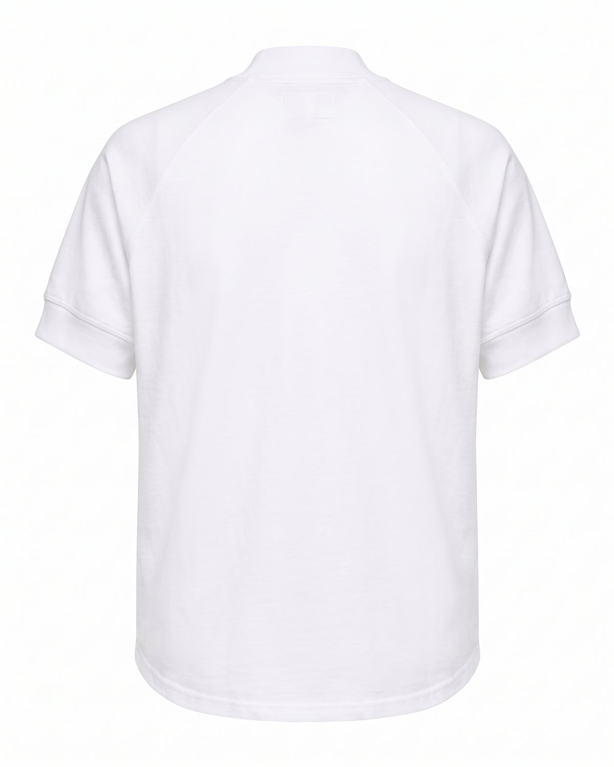 T-shirt bianca collo alto raglan Pitt Conrad – vista posteriore