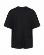 T-shirt nera oversize Pitt Conrad It's Hard to Be Me – vista posteriore