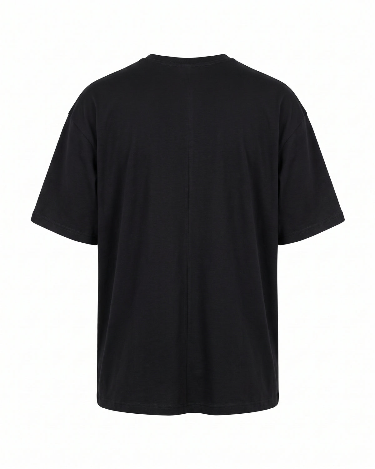 T-shirt nera oversize Pitt Conrad It's Hard to Be Me – vista posteriore