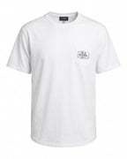 T-shirt bianca con taschino Old School 1971 – vista frontale