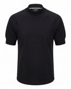 T-shirt nera collo alto raglan Pitt Conrad – vista frontale