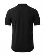 T-shirt nera collo alto raglan Pitt Conrad – vista posteriore