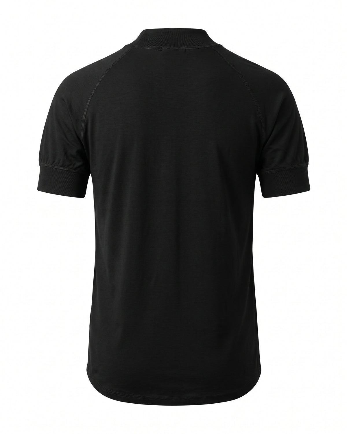 T-shirt nera collo alto raglan Pitt Conrad – vista posteriore