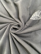 T-shirt nera con taschino Old School 1971 – dettaglio tessuto